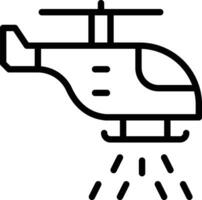 Feuerwehrmann Hubschrauber Vektor Symbol