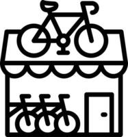 Fahrrad Geschäft Vektor Symbol