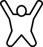 verlängert Pose Vektor Symbol