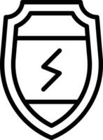 Elektrizität Schutz Vektor Symbol