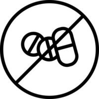 Nein Steroide Vektor Symbol