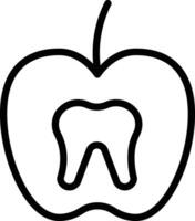 Zahn Ernährung Vektor Symbol