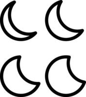 Mond Phase Vektor Symbol