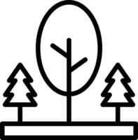 träd landskap vektor ikon