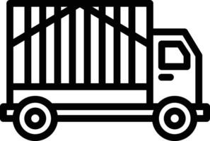 Fracht-LKW-Vektor-Symbol vektor