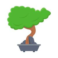 bonsai träd i pott illustration vektor