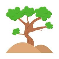 bonsai träd i jord illustration vektor