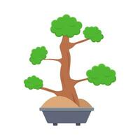 Bonsai Baum im Topf Illustration vektor