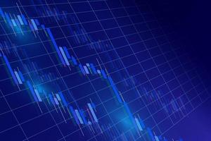 modern handelsbakgrund kreativt forex- eller kryptokurrencydiagram på blå tapeter för finansiella investeringar eller ekonomiska trender affärsidé och all konstdesign. vektor illustration