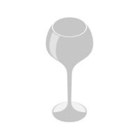 Vektor Wein Brille im realistisch Stil auf Weiß