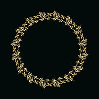 Vektor Luxus Jahrgang golden Barock Ornament