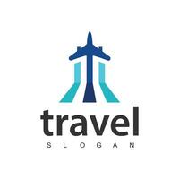 Reise Agentur Geschäft Logo. Transport, Logistik Lieferung Logo Design vektor