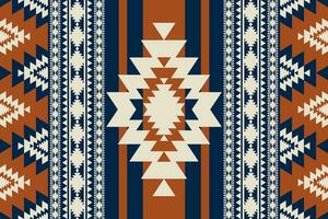 sydväst navajo geometrisk färgrik årgång mönster. etnisk sydvästlig geometrisk sömlös mönster. traditionell inföding amerikan mönster använda sig av för textil, Hem dekoration element, klädsel. vektor