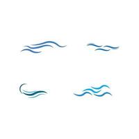 vattenvåg logotyp vektor illustration