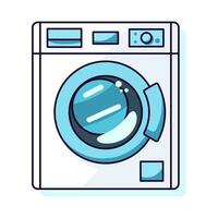 Waschen Maschine Vektor eben Illustration. perfekt zum anders Karten, Textil, Netz Websites, Apps
