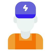 elektriker ikon illustration för webb, app, infografik, etc vektor