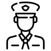 Polizei Symbol Illustration zum Netz, Anwendung, Infografik, usw vektor
