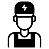 Elektriker Symbol Illustration zum Netz, Anwendung, Infografik, usw vektor