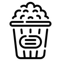 Party Popcorn Symbol Illustration zum Netz, Anwendung, Infografik, usw vektor