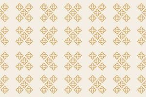 ethnisch geometrisch Stoff Muster Kreuz Stich.ikat Stickerei ethnisch orientalisch Pixel Muster braun Sahne Hintergrund. abstrakt, vektor, illustration. Textur, Kleidung, Rahmen, Motive, Seide Hintergrund. vektor