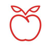 Apfel Logo Design Konzept vektor