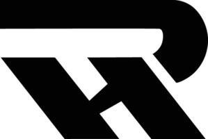 hr logotyp mall i en modern minimalistisk stil vektor
