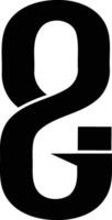 8i Logo Vorlage im ein modern minimalistisch Stil vektor