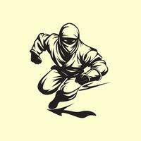 ninja vektor bilder, konst, logotyp, illustration