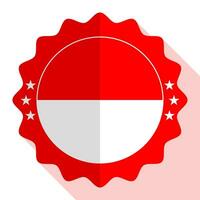 Indonesien Qualität Emblem, Etikett, Zeichen, Taste. Vektor Illustration.