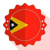 Osten Timor Qualität Emblem, Etikett, Zeichen, Taste. Vektor Illustration.