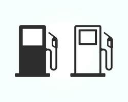 gas pump ikon. bränsle, gas, bensin, olja, bensin tecken. vektor illustration.