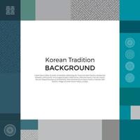 koreanisches traditionelles Musterhintergrundbanner vektor