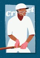 cricket spelare vektor design