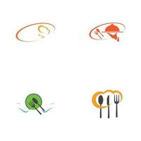 Restaurant-Logo-Vektor-Illustration-Design-Vorlage vektor