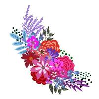 dekorative Blumenvektorskizze vektor