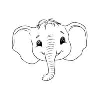 Karikatur Elefant Vektor skizzieren