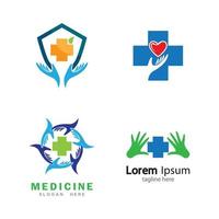 medicinsk vård logotyp bilder vektor