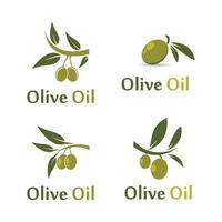 Olivenlogo-Bildillustration vektor