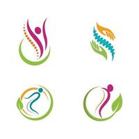 Chiropraktik Symbol Vektor Icon Design Illustration