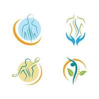 Chiropraktik Symbol Vektor Icon Design Illustration