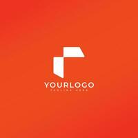 modern Brief r einfach Logo Design Vorlage vektor