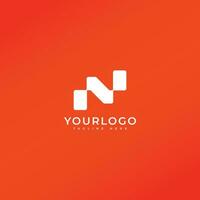 Brief n modern Logo Symbol Design Vorlage Elemente vektor