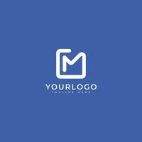 Brief m Mail Box Logo Vektor Vorlage Logo Design