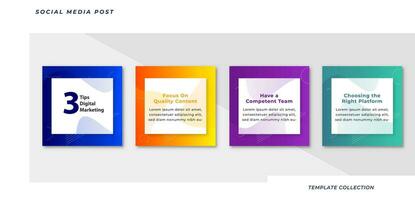 Tipps Sozial Medien Lernprogramm, Tipps, Post Banner Layout Vorlage Hintergrund Design Element, Profi Vektor