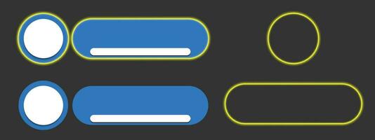 enkel modern lägre tredjedelar i blå med neon gul Ränder för TV visar, strömning och perfekt för Nyheter vektor