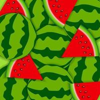 Hintergrund aus Wassermelone. Vektor-Illustration. vektor