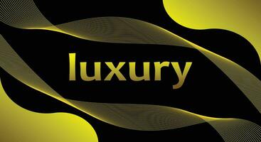 Vektor Hintergrund Luxus modern 3d Gradient abstrakt schwarz und Gold Farbe