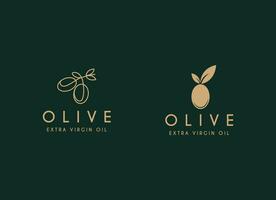 Olive Öl Logo Design Vektor Symbol Natur Schönheit und Gesundheit