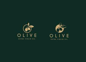 Olive Öl Logo Design Vektor Symbol Natur Schönheit und Gesundheit