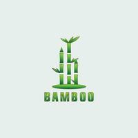 Bambus Logo Symbol Design Vektor